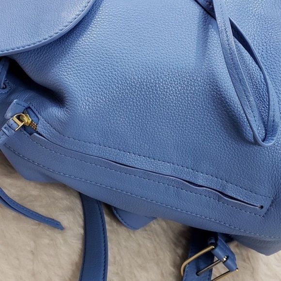 ⛔Tory Burch Brody Backpack Leather Montego Blue - Picture 7 of 7
